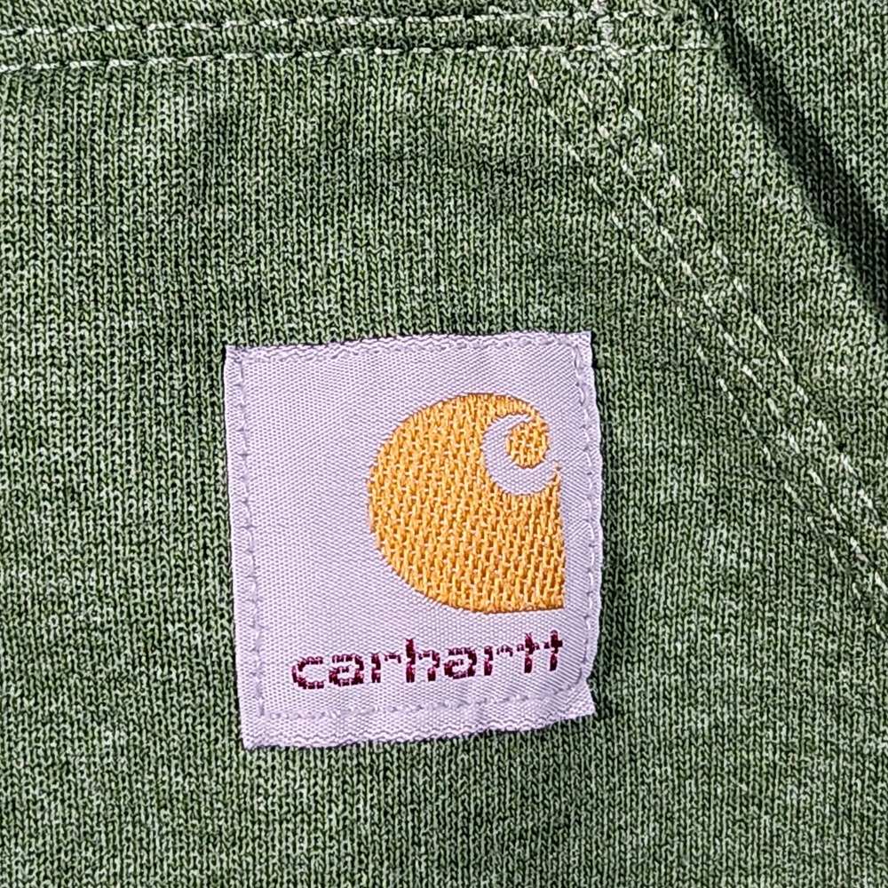 Carhartt Mens XL Loose Fit Midweight Logo Sleeve Hoodie Heather Green K288 Fall - Picture 3 of 10